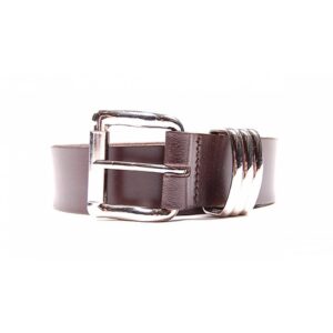 CHATLEYS Outlook Leather Jeans Belt. Colour: BROWN, Size: 60R