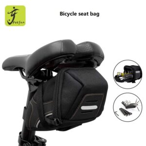 Mountain bike tail bag frame bag night reflective bicycle rear saddle bag Saramart UK