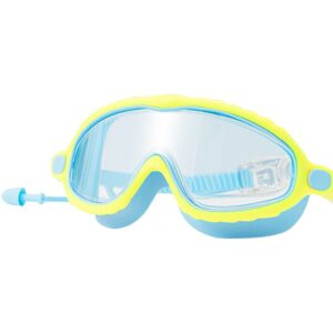 Children’s swimming goggles waterproof anti-fog HD diving goggles big children’s transparent large frame swimming goggles professional swimming glass Saramart UK